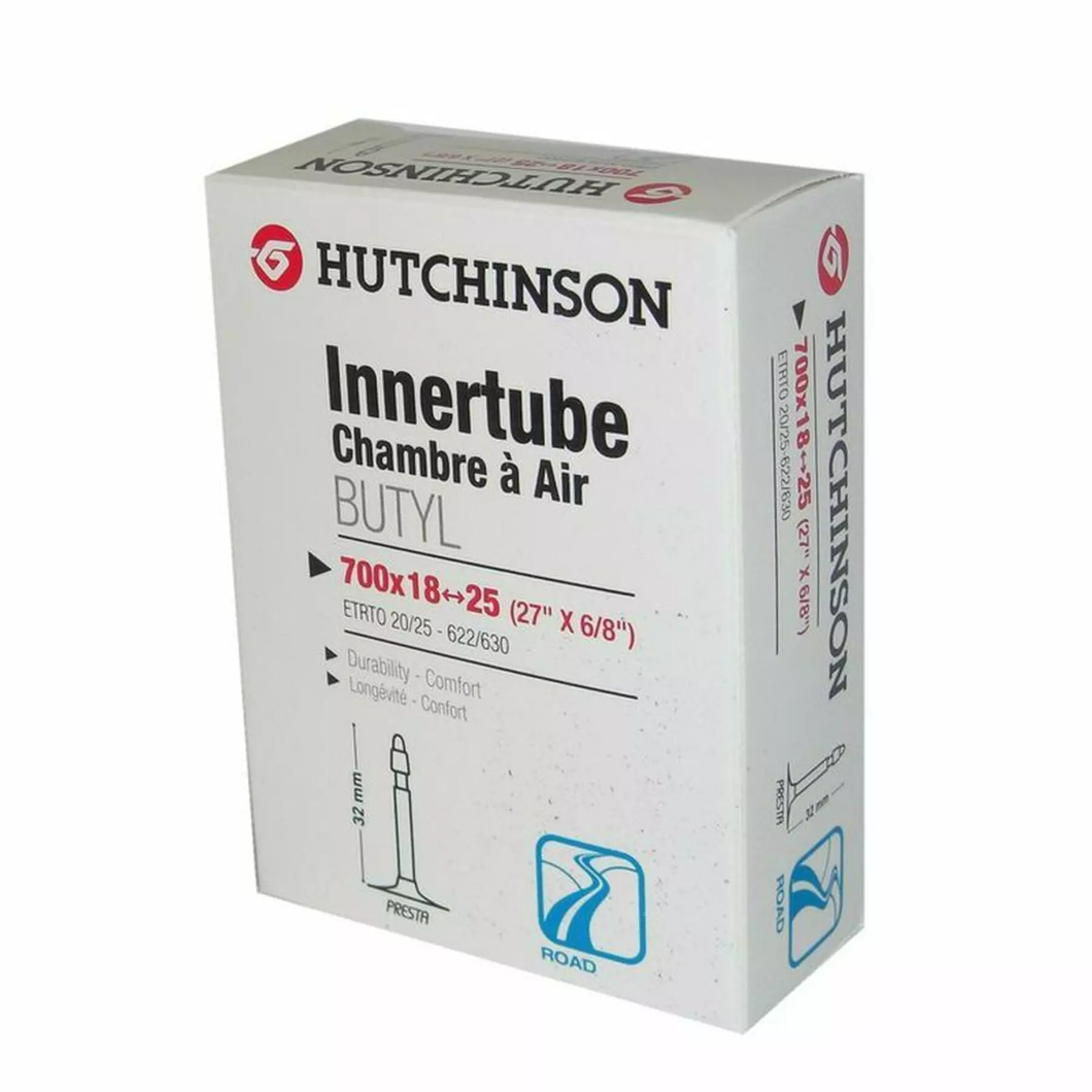 Chambre à Air Valve Presta Hutchinson 700x28-35 48 Mm 3 Chambre à Air Valve Presta Hutchinson 700x28-35 48 Mm