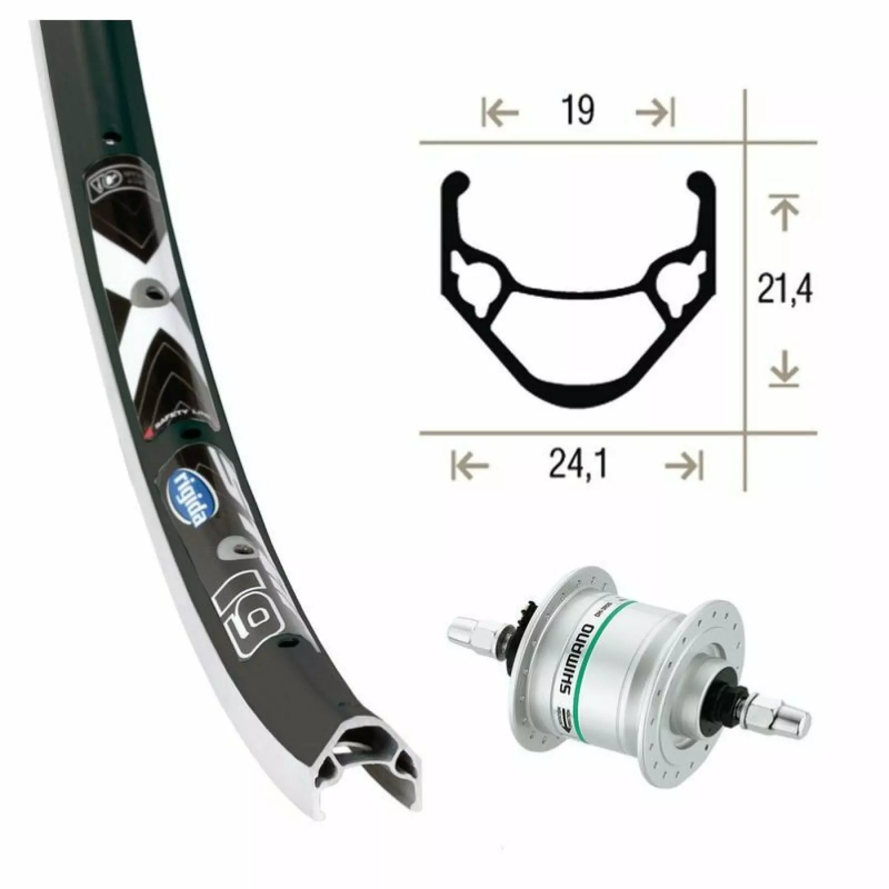 Roue De Vélo Avant Moyeu écrou Rigide Avec Rayons Inox Exal Dyn.Dh3N20 36T X-Star 19 3 Roue De Vélo Avant Moyeu écrou Rigide Avec Rayons Inox Exal Dyn.Dh3N20 36T X-Star 19