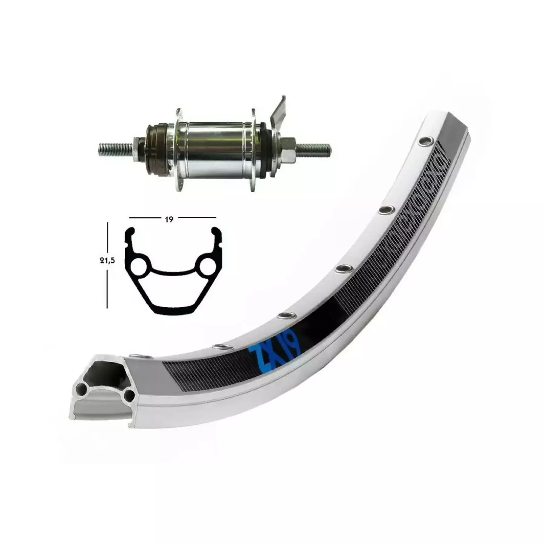 Roue Arriére Exal Win. Zx19 36Tr.Dina.Dh 3N80 Blo.Ra. 3 Roue Arriére Exal Win. Zx19 36Tr.Dina.Dh 3N80 Blo.Ra.