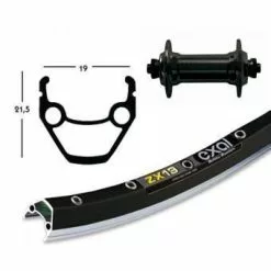 Roue Arriére Exal Winora Zx 19 36 Tr.Blo.Ra. 28x1.75/100 Mm