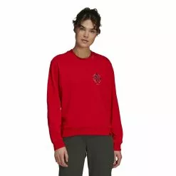 Sweatshirt Femme Adidas Five Ten Cropped 14 Sweatshirt Femme Adidas Five Ten Cropped -Promos Vélos Boutique hb0052 app on model standard white