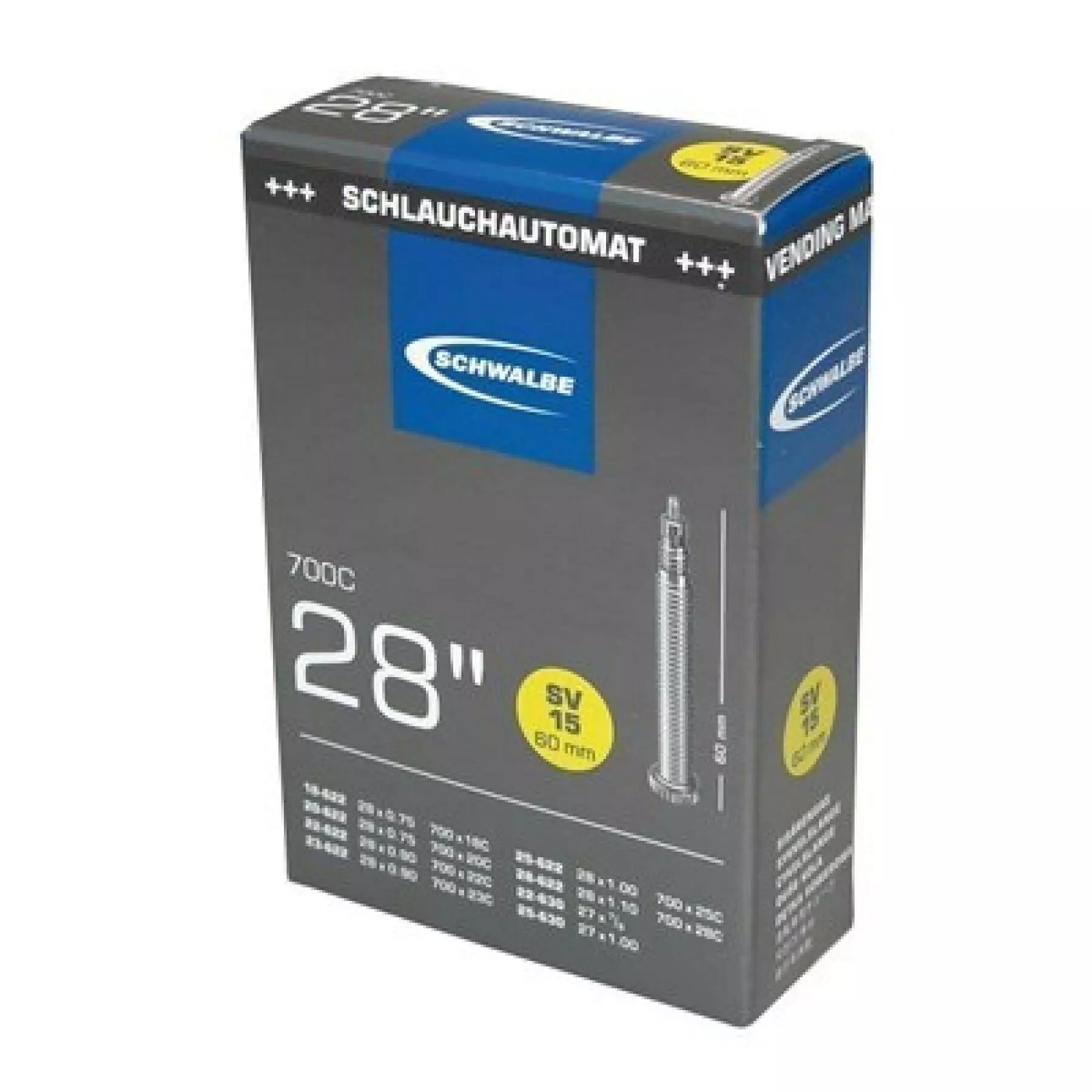 Chambre à Air Valve Presta Schwalbe 28x3/4-1 1/8 60 Mm 3 Chambre à Air Valve Presta Schwalbe 28x3/4-1 1/8 60 Mm