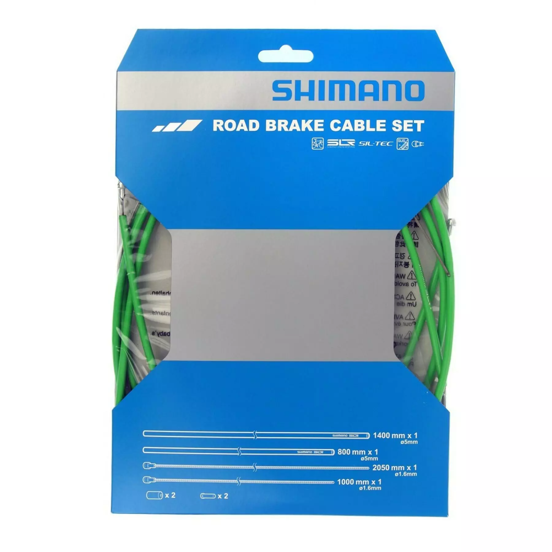 Jeux De Câbles De Frein Avec Revêtement Embouts De Câble En Acier Inoxydable Et Embouts De Gaine Shimano SIL-TEC 4 Jeux De Câbles De Frein Avec Revêtement Embouts De Câble En Acier Inoxydable Et Embouts De Gaine Shimano SIL-TEC – Image 2