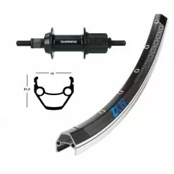 Roue Arriére Alu Wiener Winora Zx 19 36Tr 135 Ty500