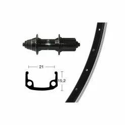 Roue Arriére Alu Wiener Winora 36 Tr Shimano T3000