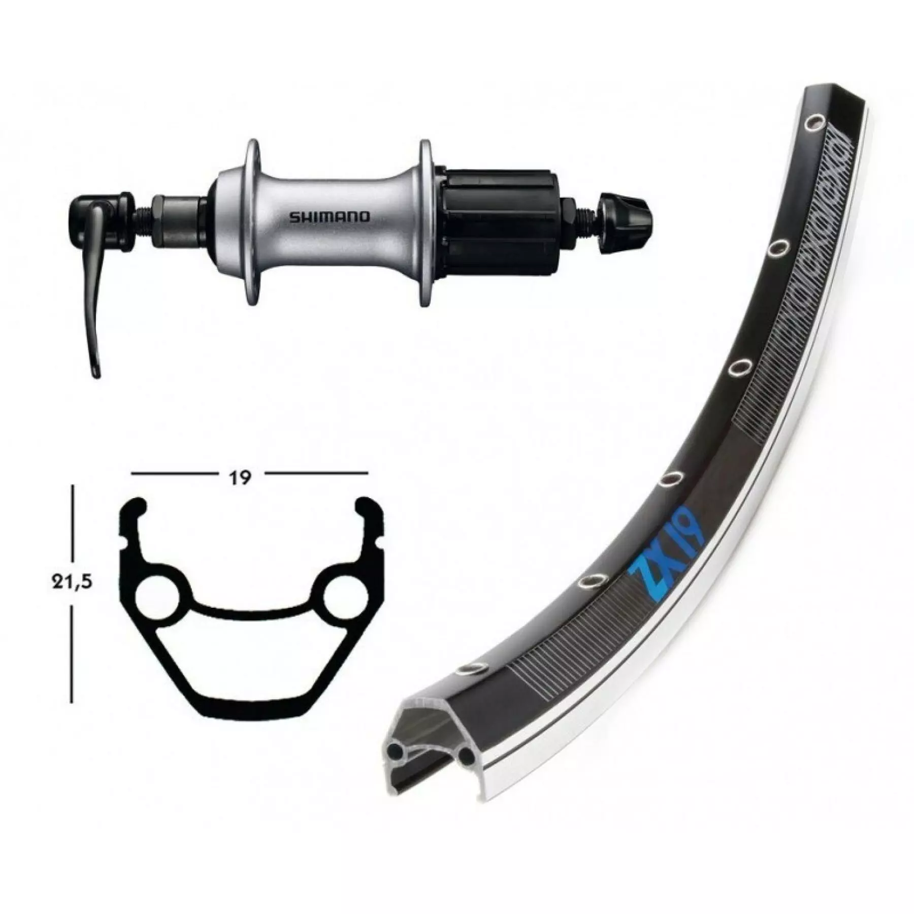 Roue Arriére Alu Wiener Exal Zx 19 36T Br Acera T3000 3 Roue Arriére Alu Wiener Exal Zx 19 36T Br Acera T3000