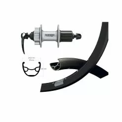 Roue Arriére Disque Alu Wiener Ryde Rival 19 Disque 6/32Tr Br Deore