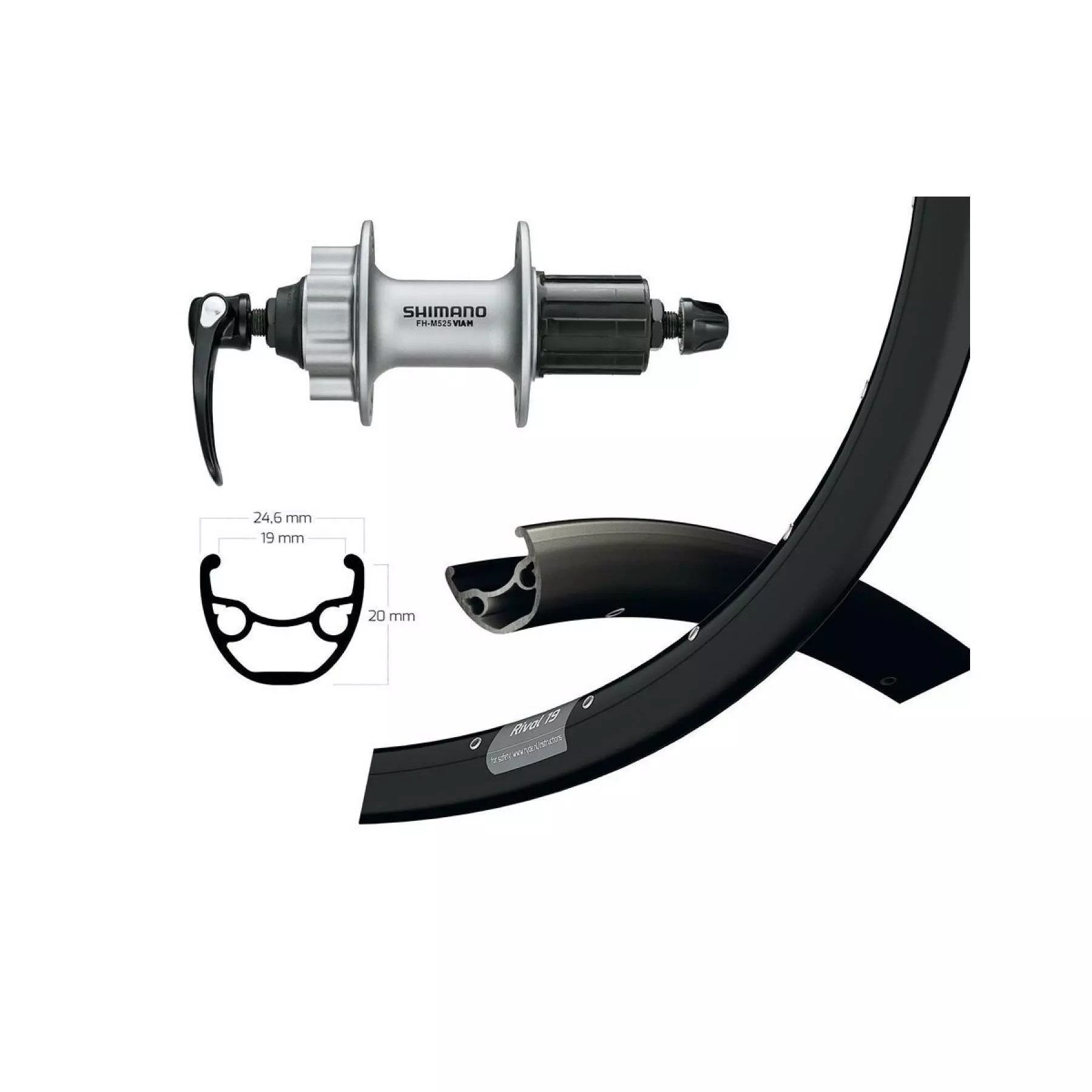 Roue Arriére Disque Alu Wiener Ryde Rival 19 Disque 6/32Tr Br Deore 3 Roue Arriére Disque Alu Wiener Ryde Rival 19 Disque 6/32Tr Br Deore