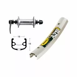 Roue Avant Wiener Winora Mavic A319 26X1.75 36Tr Br Acera T3000