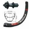 Roue Arrière Axe Jante 6 Trous XLC DT Swiss 26x1.90 -Promos Vélos Boutique xlc 2146811200 noire grise 1